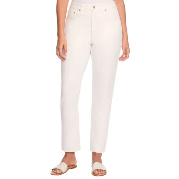 Frye High-Rise‎ Crop Jeans Cream Denim Womens Size 12/31 - Picture 4 of 7